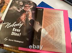 Cosmopolitan Magazine / Mars 1939 Ernest Hemingway 1ère Application Nobody Ever Dies Vg+