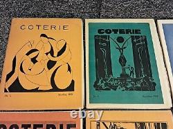 Coterie Magazine 1 à 6/7. 1919 1921 Première Édition Ensemble Complet