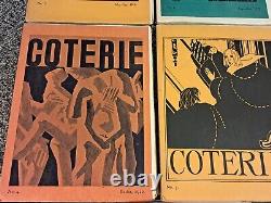 Coterie Magazine 1 à 6/7. 1919 1921 Première Édition Ensemble Complet