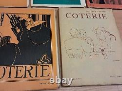 Coterie Magazine 1 à 6/7. 1919 1921 Première Édition Ensemble Complet