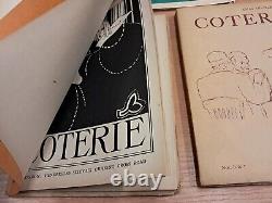 Coterie Magazine 1 à 6/7. 1919 1921 Première Édition Ensemble Complet