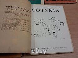 Coterie Magazine 1 à 6/7. 1919 1921 Première Édition Ensemble Complet