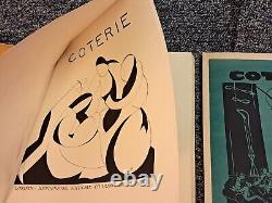 Coterie Magazine 1 à 6/7. 1919 1921 Première Édition Ensemble Complet