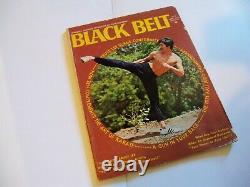 Coup De Pied Parfait Bruce Lee Pré-mort, Vintage 1971 Black Belt Magazine, Jkd, Kung-fu