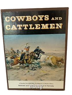 Cowboys et éleveurs de bétail Première édition par Michael S. Kennedy LTD 1/199 Peau de poney