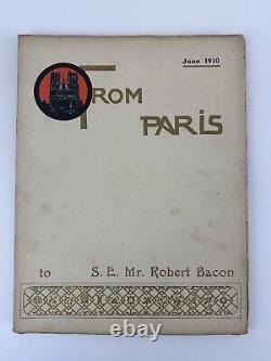 DE PARIS REVUE D'ART PREMIÈRE ÉDITION 1910 (lot de 5)