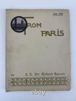 DE PARIS REVUE D'ART PREMIÈRE ÉDITION 1910 (lot de 5)
