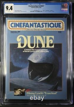 DUNE ? Cinefantastique ? 9/84 ? CGC 9.4 ? NM ? BLANC ? Meilleure Note ? Top Pop