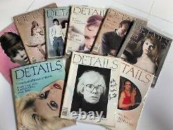 Détails Magazine Beaucoup De 50 Numéros 1985-1990 Stephen Sprouse, Keith Haring, Nyc