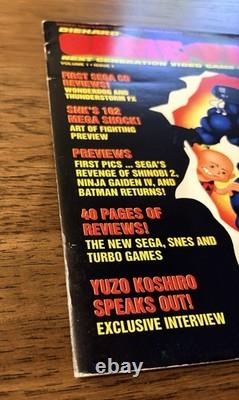 Diehard Gamefan Magazine Volume 1 Numéro 1 Octobre 1992 Premier Numéro ! Magnifique