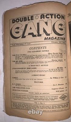 Double Action Gang, février 1937, Harry Sinclair Drago, Murray Leinster, pulps