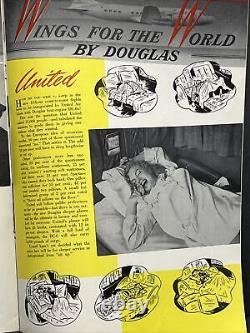 Douglas Airview Magazine Marilyn Monroe Sleeper Ad Backcover 1946 Lot De 3