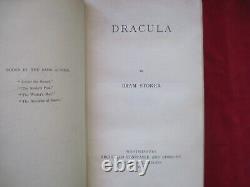 Dracula signé par Bram Stoker à Frank A. Munsey Première édition - 1897