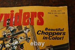 EASYRIDERS #1 (JUIN 1971) Numéro Original du Magazine 2 Agrafé Pas une Reimpression