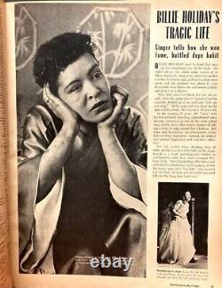 ÉBÈNE Septembre 1956
	<br/>  Billie Holiday    <br/>	Wm Faulkner<br/> Magazine Afro-Américain 
<br/> 
Photos