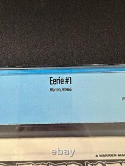 EERIE #1 CBCS 8.0 Warren Magazine 1ère ÉDITION 1965 Horreur de l'âge d'argent RARE HTF