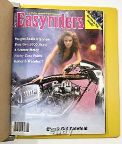 Easyriders Magazine 1986 Année Complète 12 Numéro Lot In Vtg Private Stash Binder