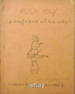 Ed Sanders / Fuck You / A Magazine Des Arts Numéro 5 Volume 2 1st Ed 1962