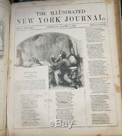 Edgar Allan Poe Le Corbeau Imprimé 1854 Rare À New York Dickens Magazine