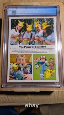 Édition spéciale de Time Magazine Couverture Pokémon Charizard Cgc 9.2 Première impression 2025