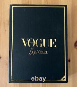 Édition spéciale de la boîte du magazine de mode Vogue Turquie 5 ans RARE