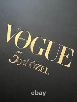 Édition spéciale de la boîte du magazine de mode Vogue Turquie 5 ans RARE