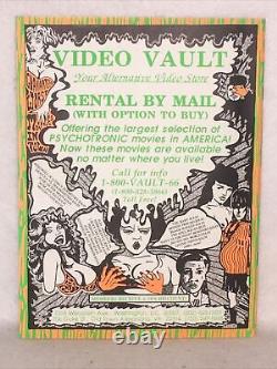 Encyclopédie du film 1989 1990 PSYCHOTRONIC VIDEO SET OF #1-8 Magazine