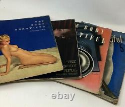 Ensemble De 4 Vintage 1939 Première Edition Le Corps Belle Nue Portrait Magazines