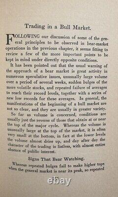 Études de spéculation boursière de 1925 - 2ème édition rare du Magazine de Wall Street