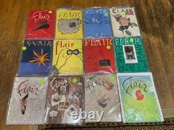 Flair Magazine Complète 12 Numéros Février 1950 1951 Mode Collection Intégrale