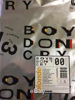 Frank Ocean Boys Ne Pleure Pas Magazine 001 & Blonde CD 1ère Édition (2016)