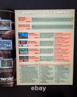 Fun & Jeux D'ordinateur Par Egm Vol 1 Iss 1 Jun 1990 Première Edition Rare