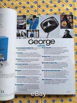 George Magazine (jfk Jr.) Cindy Crawford Premier Numéro Inaugural Octobre / Novembre 1995