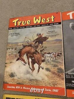 Grand Lot De 62 Vintage True West Magazines, 1953-1964, Vg Comprend La 1ère Édition