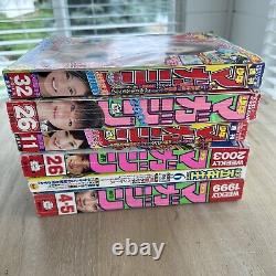 Gros lot de magazines hebdomadaires Shonen & Young Animal Manga Anime des années 1999 et 2000