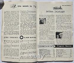 Guide TV #1 Première édition nationale avril 1953 Le bébé de Lucy à 50 000 000 $ pas d'étiquette