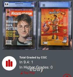 Harry Potter Couverture Rare Nickelodeon Mag 2004 Pop 1 Kiosque Azkaban Cgc 9.4