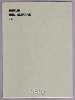 Hedi Slimane Berlin Livre 7l, 1ère Édition 2003 Scellé Dans L'original Shrinkwrap