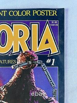 High Grade Fangoria #1 Premier Numéro Godzilla Avec Affiche Propriétaire Original
