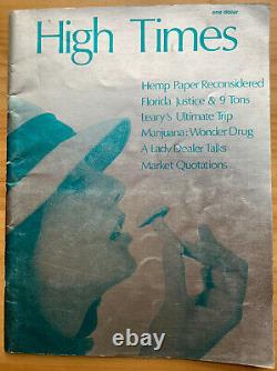 High Times Magazine #1 The Holy Graal $1 Foil Première Impression 1/1000 Copies 1974