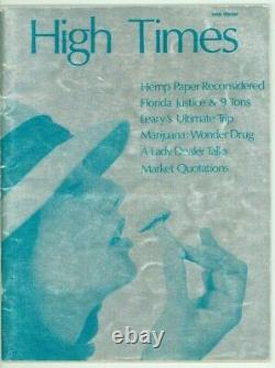 High Times Magazine #1 The Holy Graal $1 Foil Première Impression 1/1000 Copies 1974