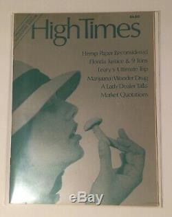 High Times Magazine 1974 Premier Edition Edition Collector Numéro 1 + Autres Mags