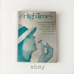 High Times Magazine Numéro 1 Premier Numéro 1974 État Solide
