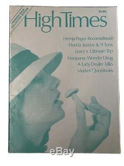 High Times Magazine Premier Edition Edition Collector Numéro 1 1974