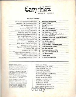 JUIN ORIGINAL, 1971 MAGAZINE EASYRIDERS VOLUME 1 NUMÉRO 1 ! 1er NUMÉRO/KNUCKLEHEAD