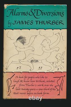 James Thurber 1957 Première édition signée + dédicacée + croquis d'un chien de Thurber