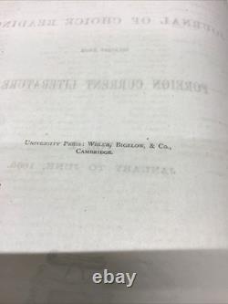 Jan- Déc 1866 Chaque Samedi - Un Journal de Lectures Choisies Vol. 1,2 Première Année