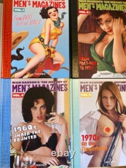 L'histoire des magazines pour hommes de Dian Hanson, édition reliée, ensemble complet de 6 volumes.