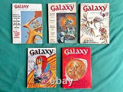 LE MESSIE DES DUNES 1ère édition 1969 GALAXY Magazine Ensemble complet de 5 numéros de Frank Herbert