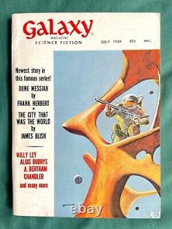 LE MESSIE DES DUNES 1ère édition 1969 GALAXY Magazine Ensemble complet de 5 numéros de Frank Herbert